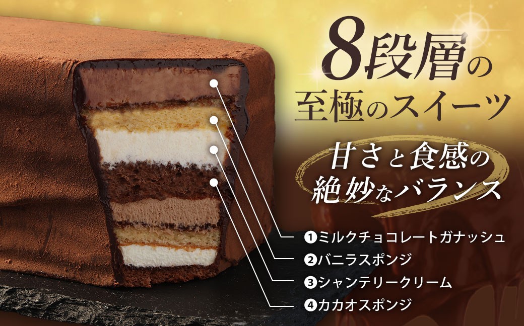 【全2回定期便】 長崎石畳ショコラ ハーフサイズ1個