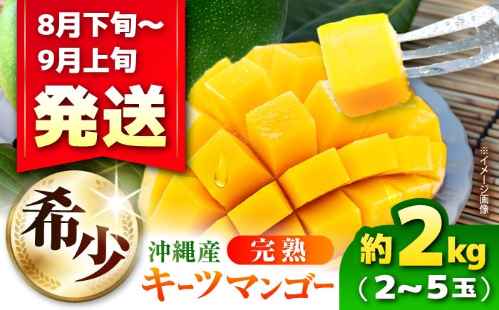 キーツマンゴー 約2kg (2〜5玉 / 優品・白箱入り) マンゴー 沖縄 果物 フルーツ ギフト 沖縄市 / ちゃんぷる〜市場[BCAA005]