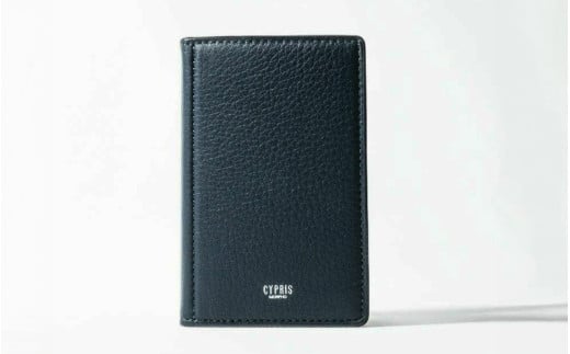 キプリス本革製手帳（ミニ5穴11mm）　カラー：ネイビー【革小物 革製品 ソフトシュリンクレザー 牛革 しっとり シーズンレス 職人 手帳 】