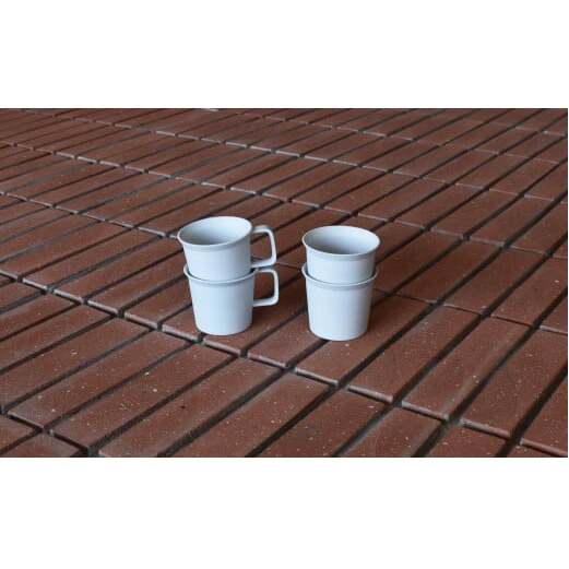 1616/ TY Coffee Cup Gray 4個セット【1616/arita japan】有田焼 食器 カップ コーヒーカップ グレー シンプル 35000円 3.5万円 eb033