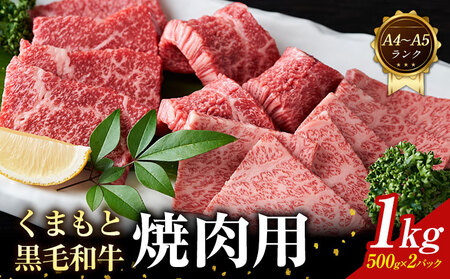 くまもと黒毛和牛 焼肉用 1kg 黒毛和牛