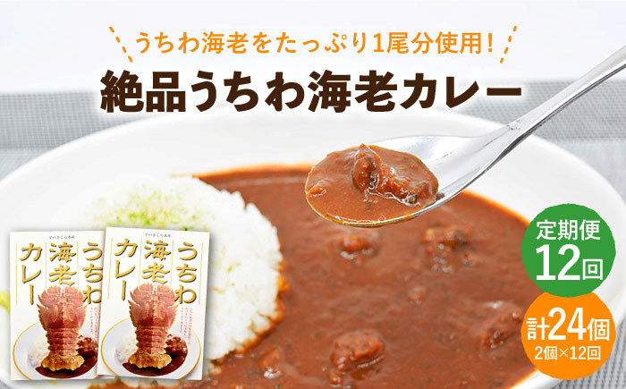 
            【全12回定期便】【ウチワエビ1尾分！！】絶品  ウチワエビカレー 計24個（2個セット/回） [KAA293]
          