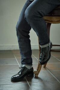 BEP-202 サービスシューズ キャップトゥ 2Eウィズ BLACK（ブラック）　メンズ ファッション 靴 シューズ ガラスレザー 革靴 24.5cm～28.0cm 25.5cm