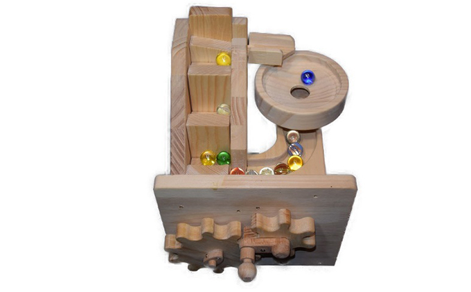 【年末受付限定】ビー玉からくり　階段・トルネード おもちゃ 子供 手作り 木のおもちゃ 木製 日本製 孫 小さい子 キッズ 贈り物 出産祝い 誕生日 角丸い 安心 