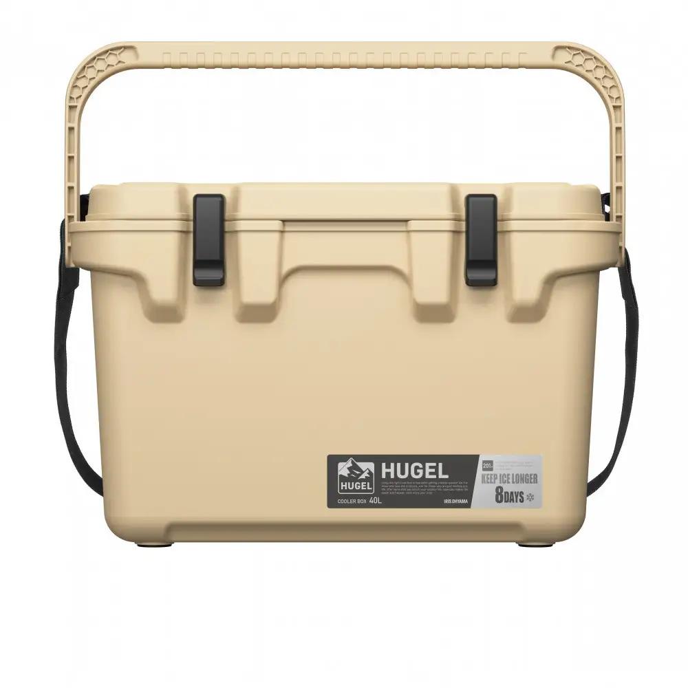  ☆リニューアル☆クーラーボックス 大型 大容量 40L TC-40R ベージュ HUGEL アイリスオーヤマ クーラーBOX ハードクーラー 高保冷 アウトドア キャンプ BBQ 釣り スポーツ レ