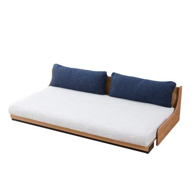ふるさと納税 大川市 アンザ 幅180cm ごろ寝ソファ ソファベッド VNA×アイボリー【モーブル】【大川家具】