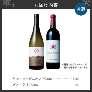 さっぽろワイン　赤白２本セット（750ｍｌ×2本）