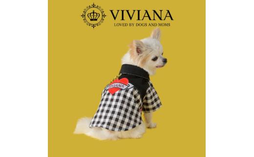 ドッグウェア「VIVIANA」ギンガムチェックシャツ／ハート