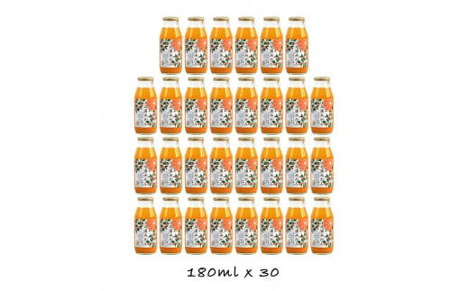 【定期便 9回】 小田原産江之浦みかん１００％ストレートジュース１８０ml３０本 142069_GJ007