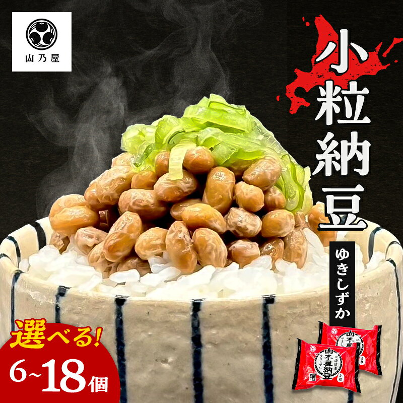 【ふるさと納税】山乃屋の山木屋 小粒 納豆 ゆきしずか 6個 18個 選べる容量 納豆 大豆 健康 発酵食品 ギフト おすすめ 川俣町 福島県 FAF-0278var