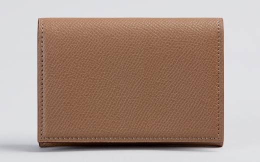 名刺入れ(扇襠) トープ 【1360-ECF】｜革製品 レザー 国産 [1072]