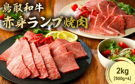 鳥取和牛 赤身ランプ焼肉 2kg ( 500g × 4 ) 牛肉 和牛 鳥取和牛 ブランド和牛 焼肉 焼肉用 焼き肉 焼き肉用 焼肉赤身 和牛赤身 赤身ランプ KR1445