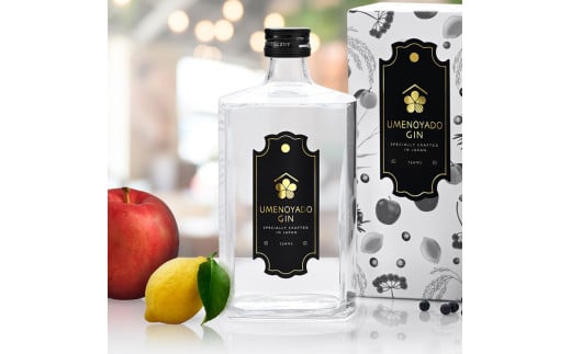 UMENOYADO GIN 750ml ／ 梅乃宿酒造 44度 ジン クラフトジン ジャパニーズジン お酒 スピリッツ 国産 ギフト お祝い プレゼント 奈良県 葛城市_イメージ2