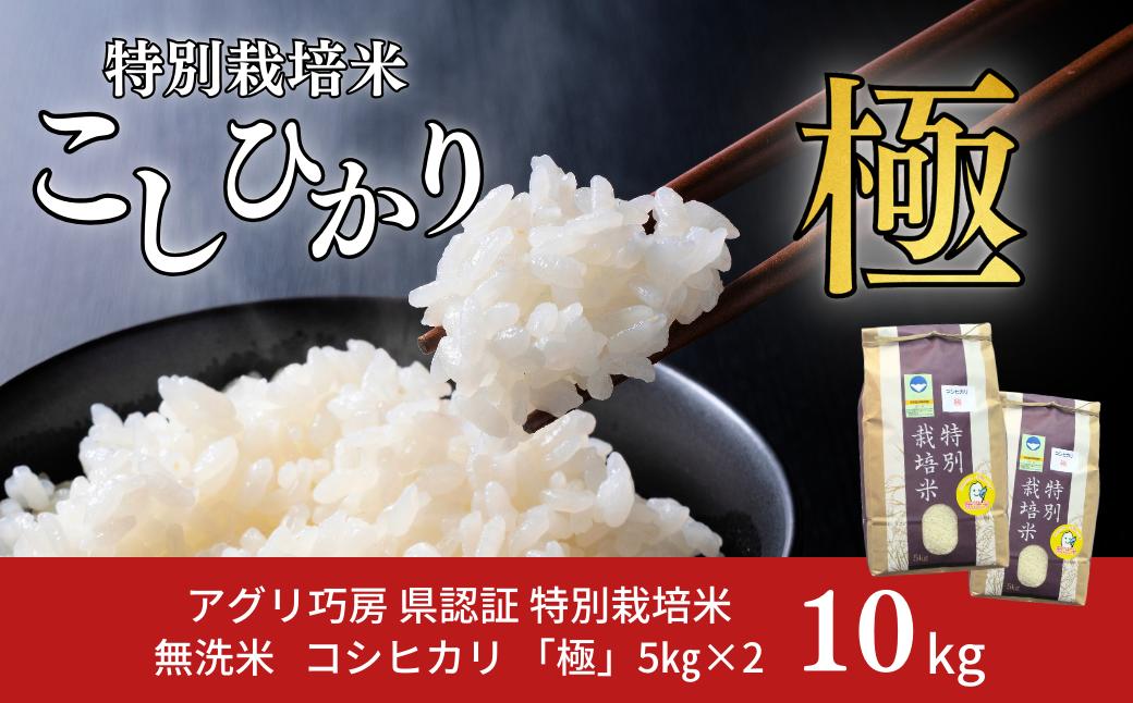 県認証 特別栽培米 コシヒカリ 「極」 10kg 無洗米 令和7年産米 こしひかり 新潟県認証 白米【024S041】