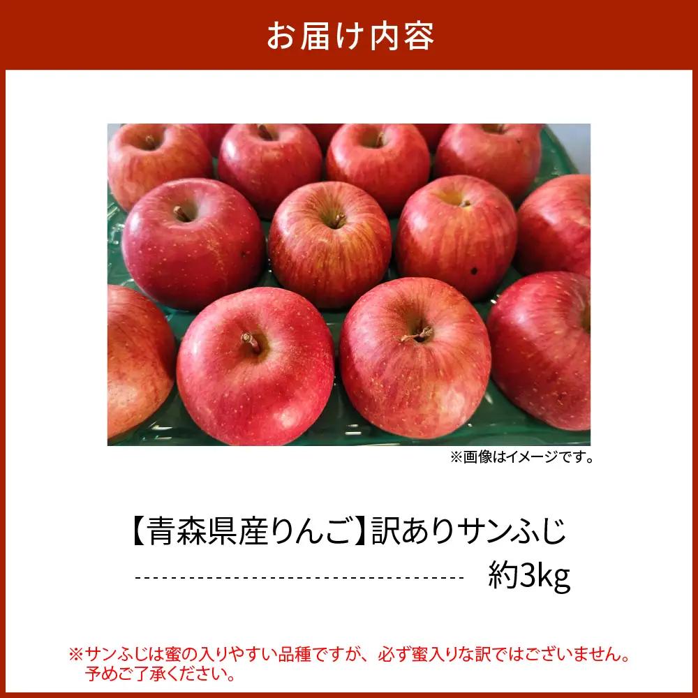 【2026年12月上旬発送】 青森りんご 約3kg サンふじ 《訳あり》 りんご