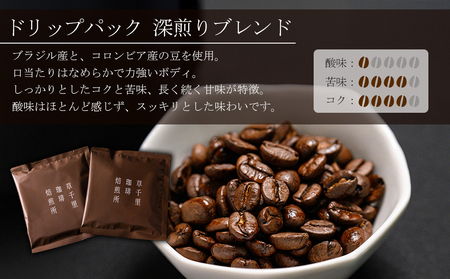 コーヒー 珈琲ギフトBOX ドリップバック 20Pセット (深煎り、浅煎り、計20P) 草千里珈琲焙煎所 ミディアムボディ 深煎り 浅煎り コーヒー豆 ブラジル カフェ 阿蘇山 お試し ギフト まろや