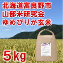 【ふるさと納税】【毎月定期便】北海道富良野市産ゆめぴりか 玄米[5kg×1袋]全3回【4058486】