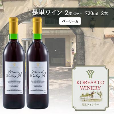 ふるさと納税 赤磐市 是里 ワイン 果実酒 ベーリーA 720ml  2本[NO5765-1262]