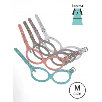 ふるさと納税 八潮市 メガネハーネス【Mサイズ】プラチナグレー(本革製)kazama premium |  | 01