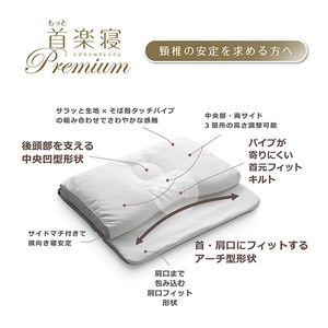 枕 西川 nishikawa 医師がすすめる健康枕 もっと首楽寝 プレミアム 低め P318W まくら