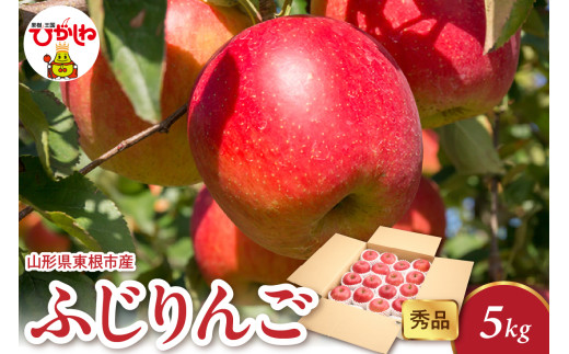 【2026年産】 ふじりんご 5kg（8-25玉） 秀品 山形県 東根市 千笑花夢提供 hi082-018-r8