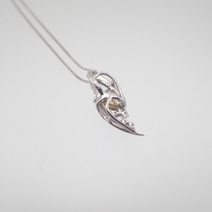 ジュエリー産地甲府　プラチナ/K18イエローダイヤモンドペンダント0.20ct　82318