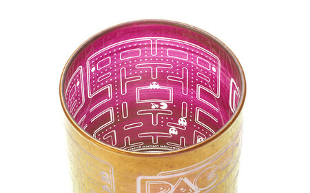 美濃輝璃妓 ロックグラス 『パックマンGAME OVER』 多治見市 / 丸モ高木陶器 ロック グラス 酒器　食器[TBA286]