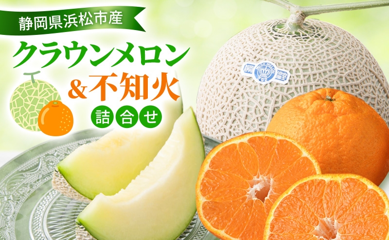 
                  【2027年2月発送】 クラウンメロン&不知火詰合せ クラウンメロン 1個 約1.3kg 不知火 4個 しらぬい デコ ジューシー メロン めろん 柑橘 みかん ミカン 静岡 浜松市 [№5360-0905]
                