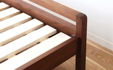 高野木工 マーク ベッド ダブル WN スタイリッシュ デザイン 家具