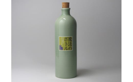 信楽焼 魔法のボトル 青磁（予備コルク付）