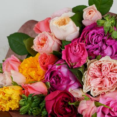 ふるさと納税 中野市 長野県中野市「バラのまち」の花束 (バラの花:25〜30本 ラッピングあり) |  | 02
