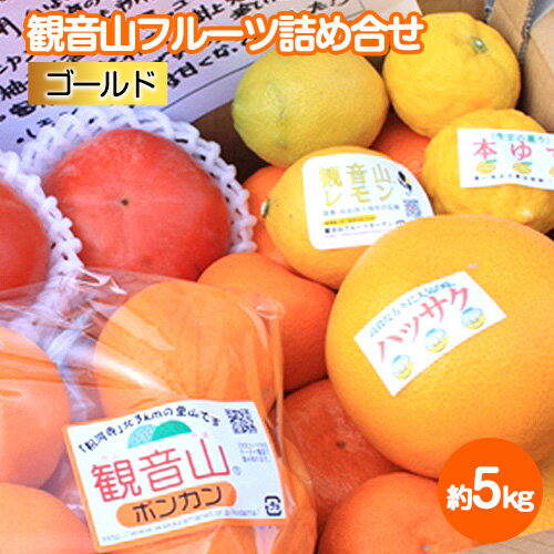 【ふるさと納税】観音山フルーツ詰め合わせ(ゴールド) 約5kg 有限会社柑香園 《60日以内に出荷予定(土日祝除く)》 和歌山県 紀の川市 フルーツ 果物