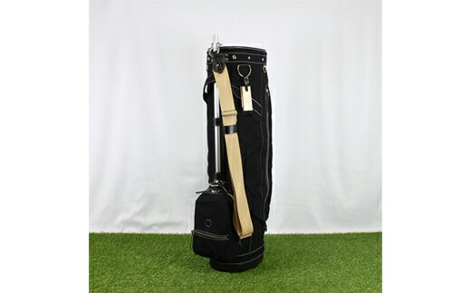 【ふるさと納税】【限定カラー】木の庄帆布 ゴルフバッグ KH-CPB01W カートバッグ 木のマーク/パイプキャディバッグ(ブラック) / KinoshoTRANSIT キャディバッグ ゴルフ用品 軽量 帆布製 メンズ レディース キャディーバッグ 黒色【2024年モデル】