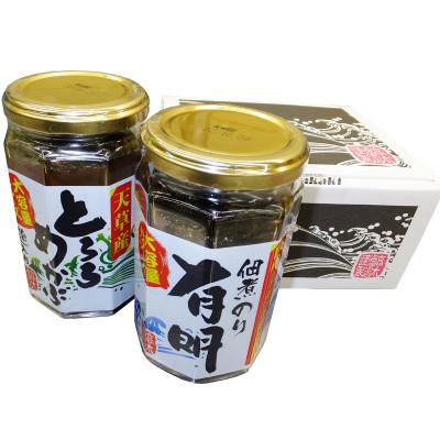 ふるさと納税 宇土市 佃煮2本セット(めかぶ・のり)
