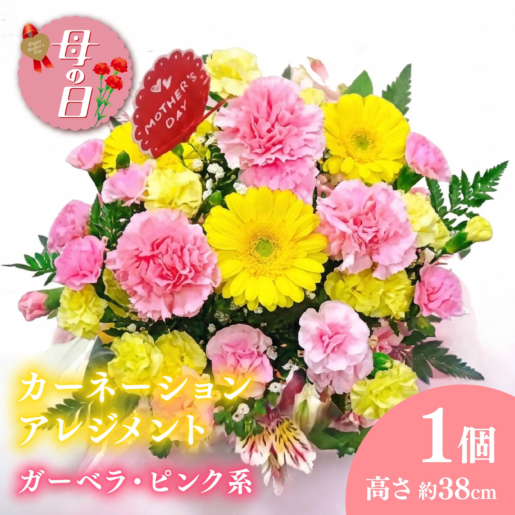 【ふるさと納税】 【先行予約】 母の日に！ 生花 アレンジメント B ピンク 系 花 贈り物 お祝い 植物 季節 生花 フラワー ギフト 母の日 2026年5月から順次発送 オンライン決済限定 静岡県 藤枝市