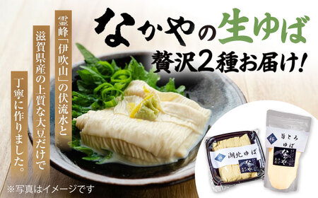 【全6回定期便】滋賀県産 湖北ゆば食べ比べ2セット ※北海道・沖縄・離島への配送不可　滋賀県長浜市/なかや[AQBK025]