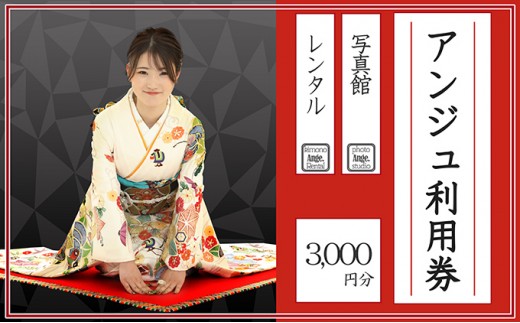 
アンジュ利用券　3,000円分 [№5933-0125]
