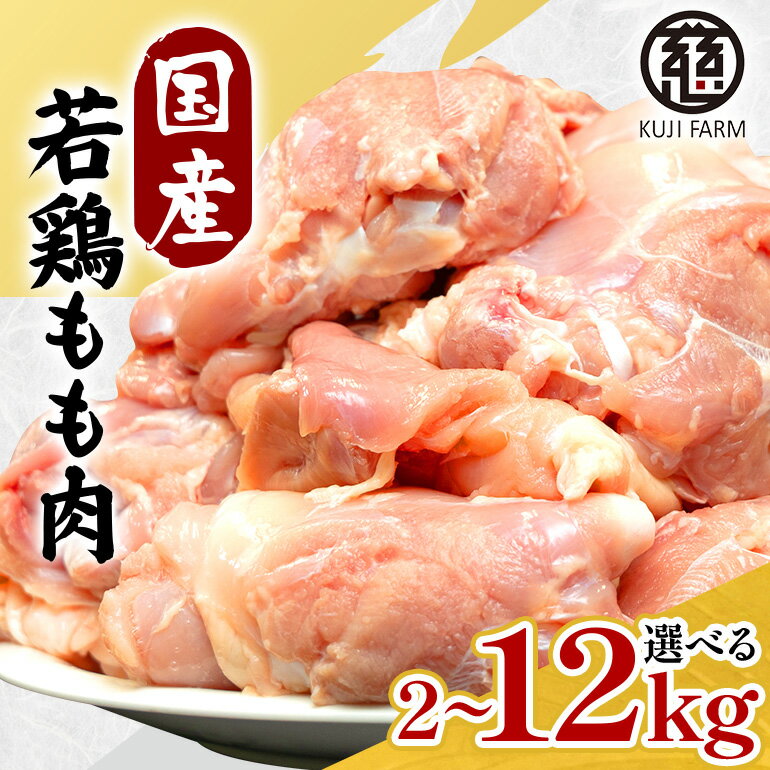 【ふるさと納税】 国産若鶏もも肉 選べる内容量 約2kg～12kg 014-0771