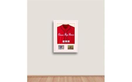 【大川市】スポフレミニ ユニフォーム額縁（写真付き）【白】 野球 サッカー バスケットボール バレーボール テニス バドミントン 卓球 ラグビー ソフトボール 陸上 フットサル 体操 ハンドボール e