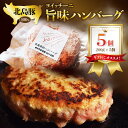 【ふるさと納税】ギフトに！北島豚100％使用！ヨイッチーニ旨味ハンバーグ200g×5個〈ヨイッチーニ〉 お取り寄せ 送料無料