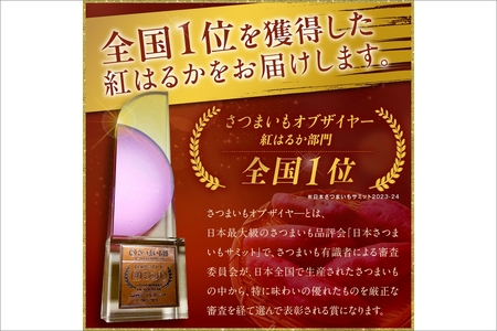 さつまいもオブザイヤー紅はるか部門全国1位 京都・ 丹後産　さつまいも 紅はるか　土付き（1本150?300g） 10kg（40～60本程度）