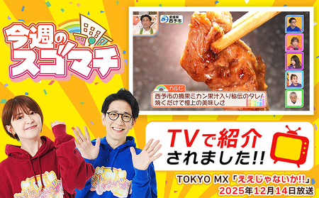 TVで紹介！＜やわらか味付き 牛カルビ 3か月定期便 合計約3kg：（500g×2袋）×3回＞ TV テレビ 特製タレ漬け 厚切り 切れ目入り 焼くだけ 訳あり 牛肉 定期便 大容量 甘辛 ジューシー