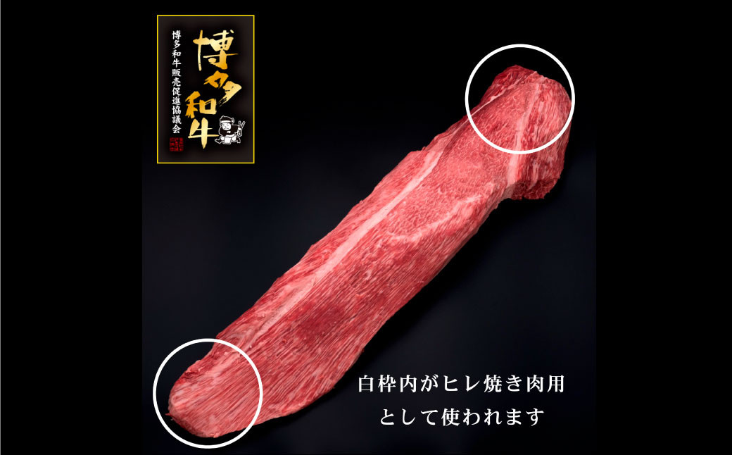 【10ヶ月定期便】【訳あり】博多和牛ヒレ焼肉 約600g×1パック 合計6kg 訳あり ヒレ