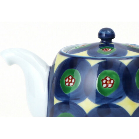 源右衛門窯 染錦丸紋 後手 急須 食器 お茶ポット ティーポット 有田焼 A55-105_イメージ4