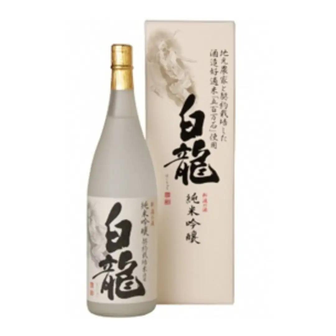 白龍酒造 契約栽培米 純米吟醸 白龍 1.8L 1800ml 贈答 贈り物 ギフト 五百万石 100% 純米吟醸酒 落ち着いた香り スッキリ 辛さ お米 の ふくよかな 旨み 広がる 白龍 はくりゅう