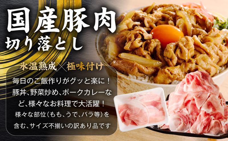【定期便】国産 牛豚鶏 4種セット 4kg×2回【氷温熟成×極味付け 牛肉 豚肉 鶏肉 もも むね 食べ比べ 普段使い 味付き 小分け 訳あり サイズ不揃い 毎月配送コース】 mrzZ088_イメージ