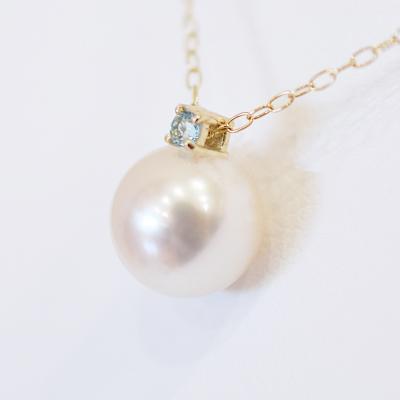 ふるさと納税 天草市 真珠 ネックレス 8-8.5mm ホワイトピンク ブルートパーズ K18YG_S101-532 |  | 01