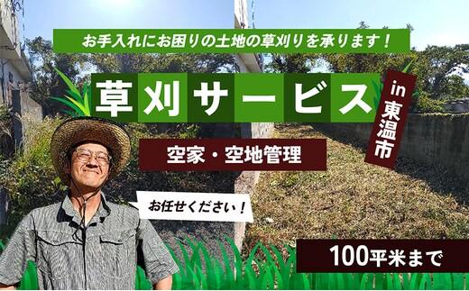 
										
										草刈サービス（空家、空地管理）100平米まで
									