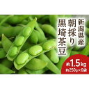 【ふるさと納税】【2024年先行予約】新潟県産 朝採り 黒埼茶豆 約1.5kg《8月上旬～順次発送》 | 野菜 やさい 食品 人気 おすすめ 送料無料