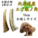 【ふるさと納税】鹿の角 お試しサイズ 10cm 2本 犬のおもちゃ デンタルケア 小型犬用【1415910】